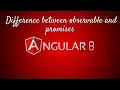 Difference between observable and promises Observable Promises Angular 8