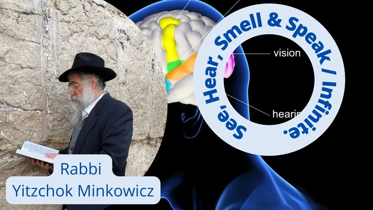 See, Hear, Smell & Speak connect us to the infinite. New Kabbalah class by Rabbi Yitzchok Minkowicz