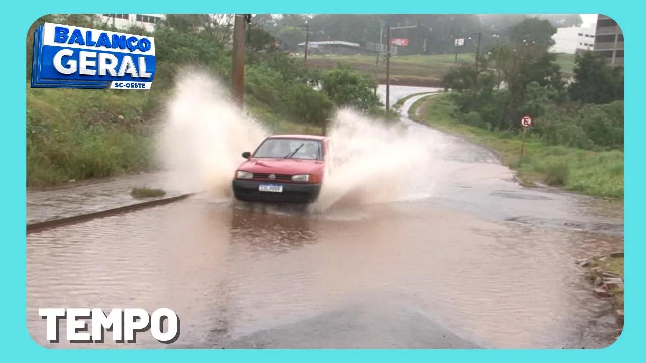 Xanxerê e Concórdia registram maior acumulado de chuva nas últimas horas