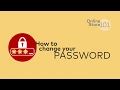 Online store 101 How to change your password