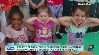 Iniciativa Ler é uma Aventura incentiva leitura nas escolas de Cocal do Sul