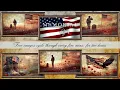 Free Framed Screensaver Memorial Day No Sound 5 Images Flag flies behind each image