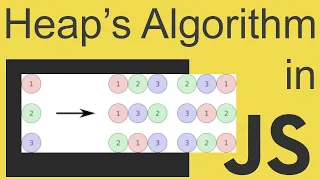 Heap s Algorithm in JavaScript - Get All The Permutations of an Array