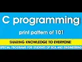 how to write a program print pattern 1 01