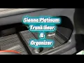 2025 Toyota Sienna Center Console Organizer Upgrade Trunk Weather Liner Installation