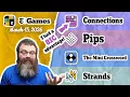 NYT Connections Pips Mini Crossword and Strands March 13 2026