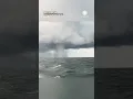 Massive Supercell Waterspout with Lightning in Maryland