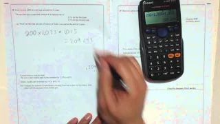 Edexcel GCSE Paper 2 June 2014 Question 18 - Percentage Increase and Reverse Percentages