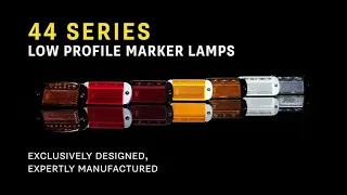 Video: LED marker light amber | 12-24v | 40cm cable | 44AME
