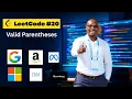Valid Parentheses LC 20 Stack Solution Why Space Is O n Not O 1