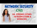 Stream Cipher - Working with Example CNS