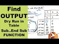 Class 10 QBASIC Find OUTPUT of with dry run in table Modular Programming Readersnepal