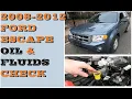 How to check Oil and Fluids Ford Escape 2008-2012