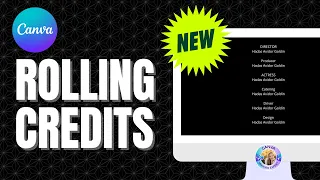 Rolling Credits in Canva - NEW EASY