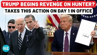 After Biden Pardoned Son Hunter, Now Trump Takes Action On Day 1, Signs Order Linked To Laptop Saga
