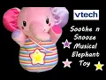 VTech Pink Snooze Soothe Elephant Musical Baby Soft Toy - Lots of Music