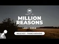 Lagu Million Reasons - Lady Gaga (Male Key - Piano Karaoke)