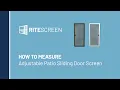 How to Measure for an Adjustable Patio Sliding Door Screen