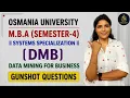 DMB DATA MINING FOR BUSINESS IMPORTANT QUESTIONS MBA SEM-4 OU shivanipallela