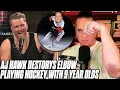 AJ Hawk Destroyed His Elbow Playing Hockey At His 9 Year Old s Birt ay Party