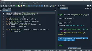 Python 6 Getting a number entry from the user using the input and float methods string to float