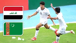 ملخص مباراة العراق و تركمانستان   خطأ فادح من الحارس   تصفيات كأس آسيا للشباب           دندنها