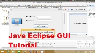 Java Eclipse GUI Tutorial 8 How To Open A Second jframe using First jframe