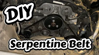 How to replace a serpentine belt on a Chevy Cruze