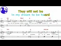 Beyonce - Listen karaoke version sheet music for players chorus added Ye karaoke