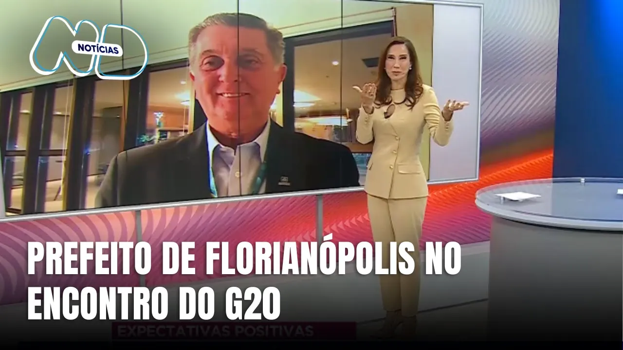Prefeito de Florianópolis representa a cidade em reunião do G20 no Rio de Janeiro