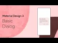 Material Design 3 - Basic Dialog