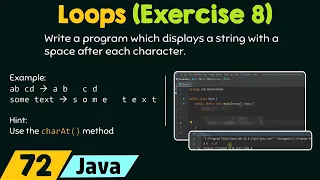 Loops in Java Exercise 8