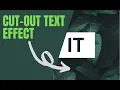 How to create cut out text effect in HTML CSS