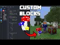 OUTDATED How to create custom Blocks for Minecraft Bedrock Tutorial Bridge V2