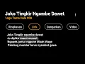 Download Lagu (CCP)Mentahan Lirik lagu Joko tingkir ngombe dawet Viral tiktok #fyp #acoustic #ccp #viral