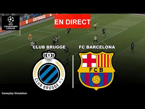 Video Thumbnail: Club Brugge Contre Barcelone | Ligue des champions de l'UEFA | eFootball Video GamePES 21