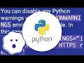 Suppress InsecureRequestWarning Unverified HTTPS request is being made in Python2 6