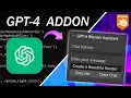 GPT-4 Addon for Blender is HERE