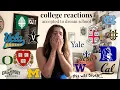 COLLEGE DECISIONS REACTIONS - raw and emotional