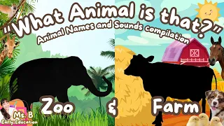 Toddler Learning What Animal is that Zoo and Farm Animal Names and Sounds