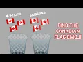 Find the Canadian Flag Emoji on iPhone VS Samsung
