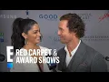 Matthew McConaughey Camila Alves Enjoy Date Night E Red Carpet Award Shows