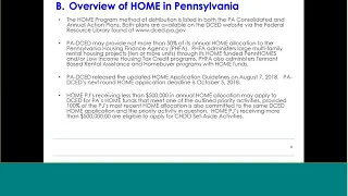 HOME Application Webinar Recording