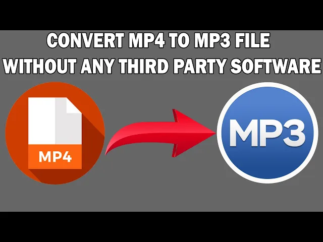 Download MP3 How to convert an MP4 file to Mp3 Without any third party software