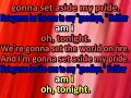 Josh Abbott Band - Oh, Tonight (duet) (karaoke) (by request)