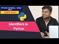 Identifiers in Python Python Identifiers in Hindi Python Tutorial