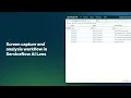Screen capture and analysis workflow in ServiceNow AI Lens