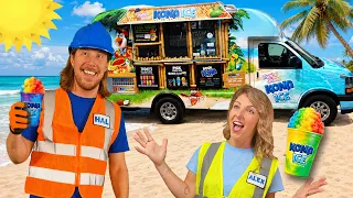 Handyman Hal Explores a Kona Ice Truck! 🍧 Shaved Ice Fun for Kids