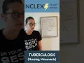Tuberculosis - Nursing Mnemonic Part 1