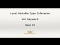 Local Variable Type Inference LVTI var keyword Java 10 Modern Java